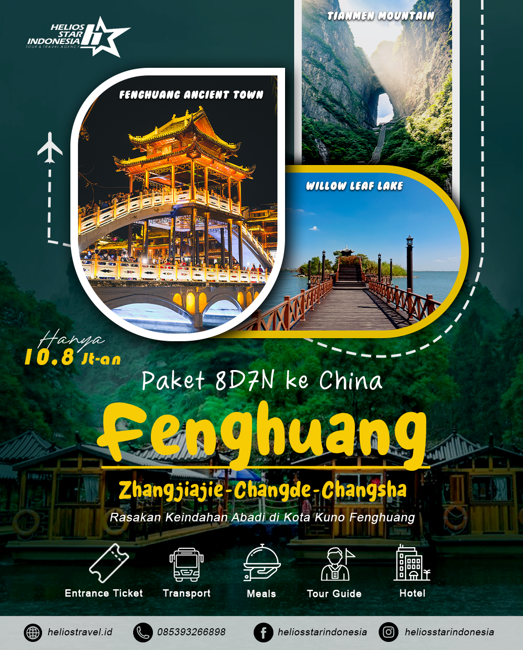 PAKET TOUR 8D7N FENGHUANG