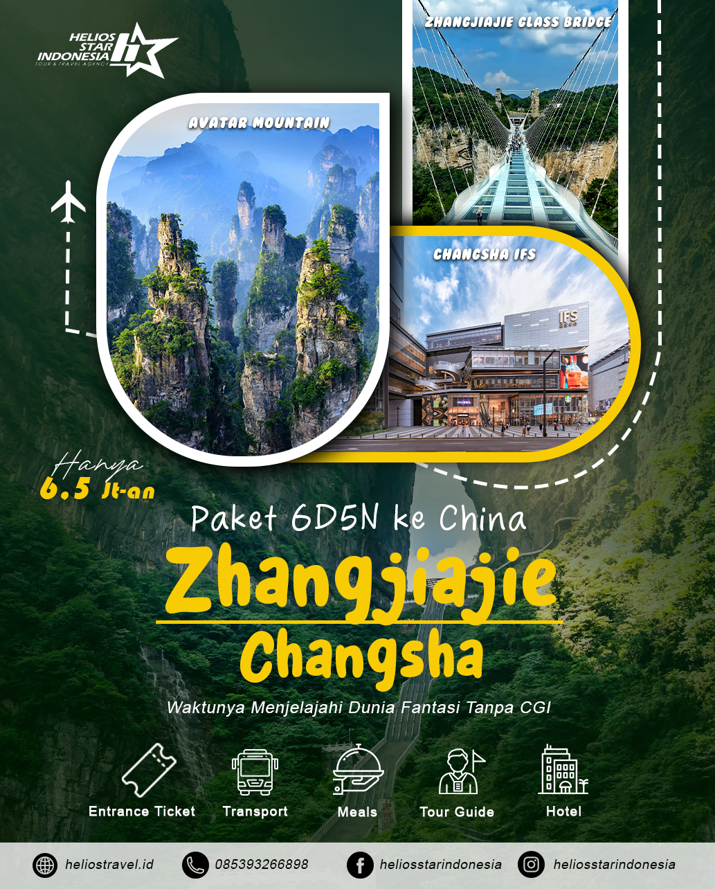 PAKET TOUR 6D5N ZHANGJIAJIE
