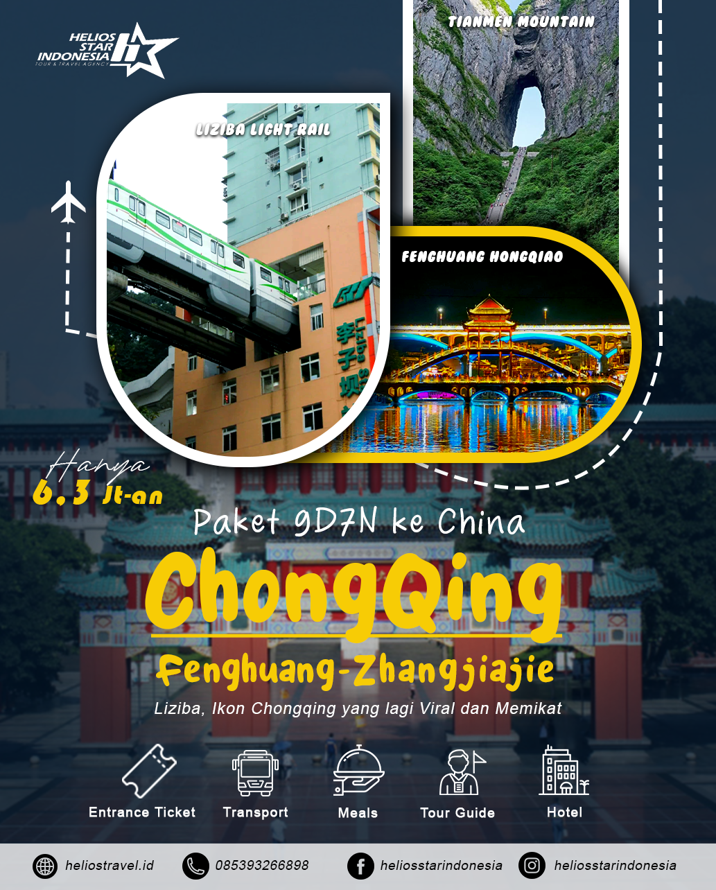 PAKET TOUR CHONGQING 9D7N