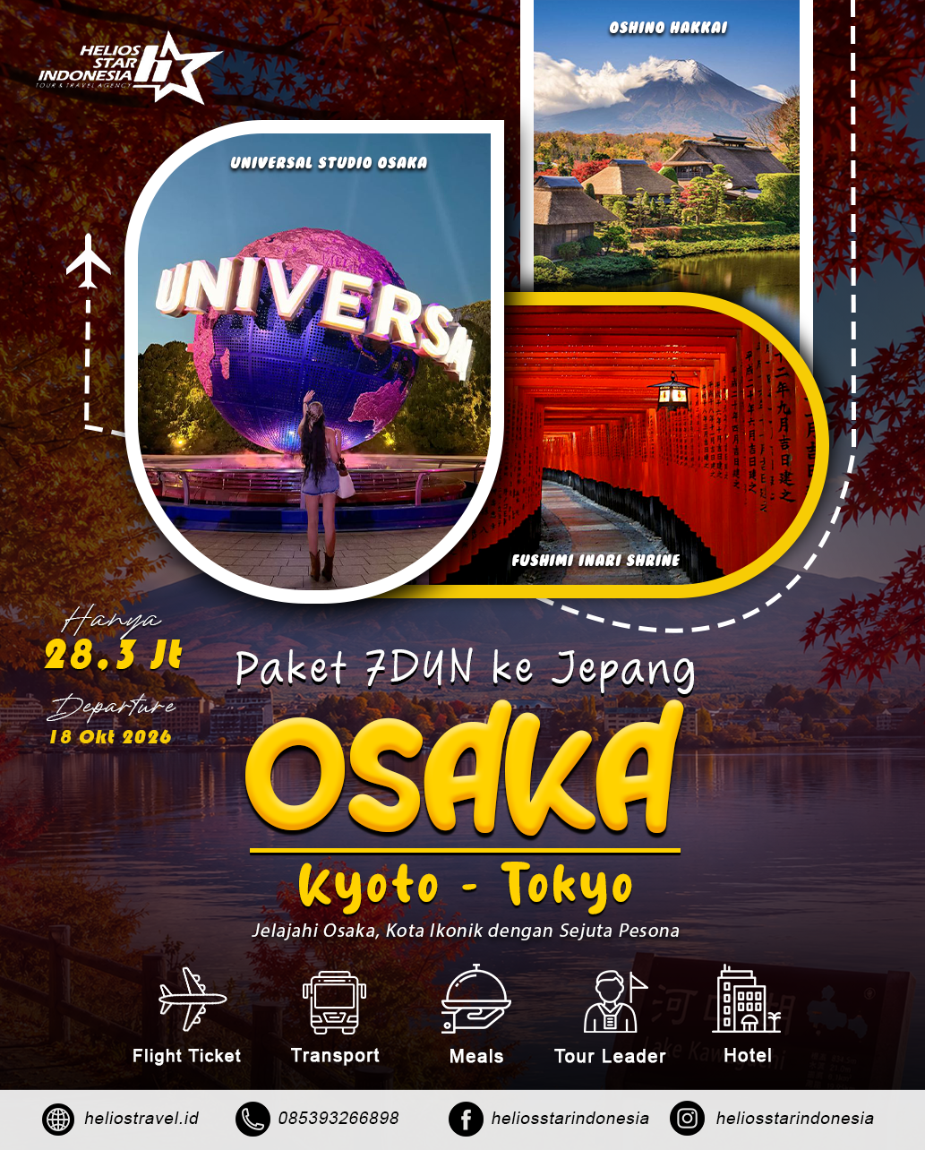 PAKET TOUR 7D4N JAPAN AUTUMN OSAKA