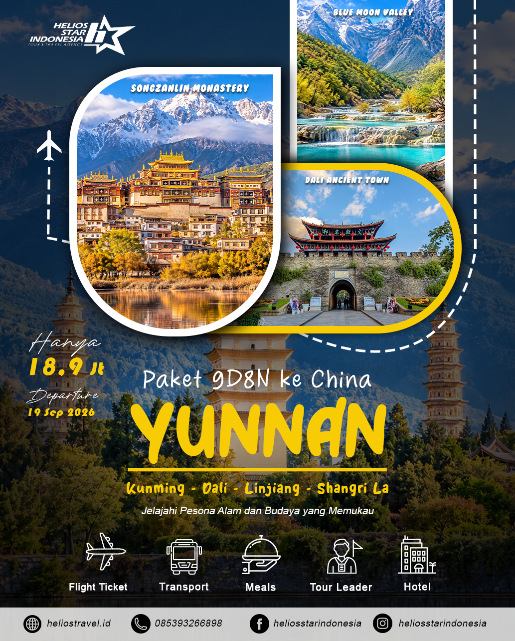 PAKET TOUR 9D8N YUNNAN